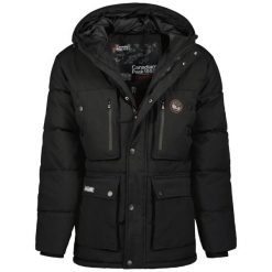 Parka Canadian Peak Alberteak 096. Czarne parki męskie Canadian Peak, na zimę, m, bez wzorów, bez kaptura. W wyprzedaży za 767.00 zł.