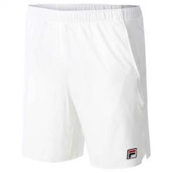 Spodnie treningowe męskie Fila Santana. Białe spodnie na co dzień męskie Fila, bez wzorów, z dresówki, casualowe, krótkie. Za 268.00 zł.