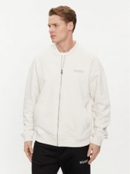 Hugo Bluza 50509978 Biały Oversize. Białe bluzy rozpinane męskie Hugo, m, bez wzorów, z bawełny, bez ramiączek, bez kaptura. Za 639.99 zł.