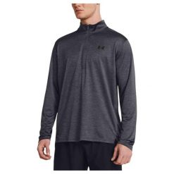 Bluza męska Under Armour Tech Vent 1/2 Zip. Czarne bluzy nierozpinane męskie Under Armour, m, bez wzorów, sportowe, bez ramiączek, bez kaptura. Za 212.60 zł.