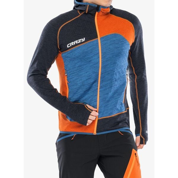 Bluza trekkingowa męska Crazy Pull Resolution Light. Niebieskie bluzy nierozpinane męskie CRAZY, m, bez wzorów, bez ramiączek, bez kaptura. Za 671.99 zł.