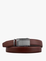 Brązowy pasek męski skórzany. Brązowe paski męskie Ryłko, bez wzorów, z jeansu, eleganckie. Za 129.99 zł.