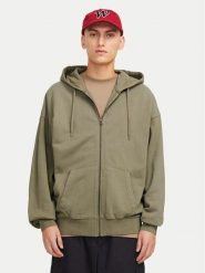 Jack & Jones Bluza Charge 12270279 Szary Loose Fit. Szare bluzy rozpinane męskie Jack & Jones, m, bez wzorów, z bawełny, bez ramiączek, bez kaptura. Za 169.99 zł.