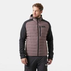 Kurtka z kapturem Helly Hansen Arctic Ocean Hybrid. Szare kurtki męskie Helly Hansen, m, bez wzorów, z puchu, bez ramiączek, z kapturem. W wyprzedaży za 682.50 zł.