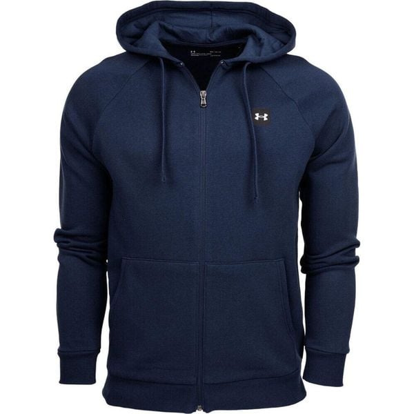 Bluza sportowa męska Under Armour Rival Fleece FZ Hoodie. Niebieskie bluzy nierozpinane męskie Under Armour, m, bez wzorów, sportowe, bez ramiączek, bez kaptura. Za 217.00 zł.