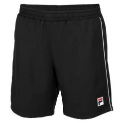 Spodnie treningowe męskie Fila Leon. Czarne spodnie na co dzień męskie Fila, bez wzorów, z dresówki, casualowe, krótkie. Za 274.00 zł.