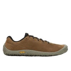 Buty do chodzenia męskie Merrell Vapor Glove. Brązowe buty do biegania męskie Merrell, bez wzorów, z gumy, bez zapięcia, do biegania. Za 607.00 zł.