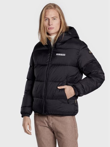 Napapijri Kurtka zimowa Suomi NP0A4GJE Czarny Regular Fit. Czarne kurtki męskie Napapijri, na zimę, m, bez wzorów, z syntetyku, bez ramiączek, bez kaptura. Za 870.00 zł.