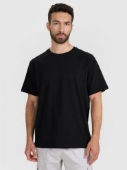 4F T-shirt oversize gładki męski - czarny XL. Czarne t-shirty sportowe męskie 4f, m, z aplikacjami, z bawełny, klasyczne, bez ramiączek. Za 69.99 zł.