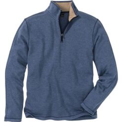 Bluza ze stójką Regular Fit bonprix indygo. Bluzy nierozpinane męskie marki bonprix. Za 59.99 zł.