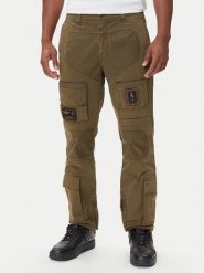 Aeronautica Militare Spodnie materiałowe 252PA1387UCT0149 Zielony Regular Fit. Zielone spodnie na co dzień męskie Aeronautica Militare, bez wzorów, z bawełny. Za 1,389.00 zł.
