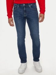 Tommy Jeans Jeansy Scanton DM0DM20187 Granatowy Slim Fit. Niebieskie jeansy męskie Tommy Jeans, bez wzorów, z bawełny. Za 459.99 zł.