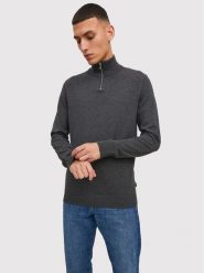 Jack & Jones Sweter Emil 12189339 Szary Regular Fit. Szare kardigany męskie Jack & Jones, m, bez wzorów, z bawełny, bez ramiączek. Za 129.99 zł.