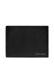 Calvin Klein Portfel Warmth Bifold 5Cc W/ Coin L K50K507896 Czarny. Czarne portfele męskie Calvin Klein, bez wzorów, ze skóry. Za 209.99 zł.