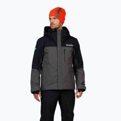 Kurtka narciarska męska Rossignol Hero Velika Insulated. Szare kurtki narciarskie i snowboardowe męskie Rossignol, na zimę, m, bez wzorów, bez kaptura, narciarskie. Za 1,299.00 zł.
