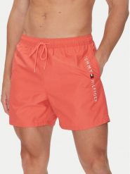 Tommy Hilfiger Szorty kąpielowe UM0UM03258 Różowy Regular Fit. Czerwone kąpielówki męskie Tommy Hilfiger, bez wzorów, z syntetyku. Za 229.99 zł.