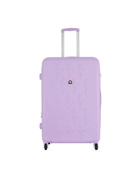 Semi Line Walizka duża T5926-3 Fioletowy. Fioletowe walizki męskie Semi-line, bez wzorów, z tworzywa sztucznego, duże. Za 239.99 zł.