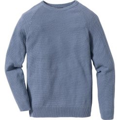 Sweter Slim Fit bonprix matowy niebieski. Swetry męskie marki bonprix. Za 59.99 zł.