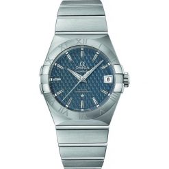 ZEGAREK OMEGA CONSTELLATION OMEGA CO-AXIA 123.10.38.21.03.001. Niebieskie zegarki męskie Omega. Za 20,600.00 zł.