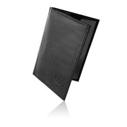 Portfel skórzany PAOLO PERUZZI T-65-BL czarny. Czarne portfele męskie Paolo Peruzzi, bez wzorów, z materiału. Za 49.00 zł.