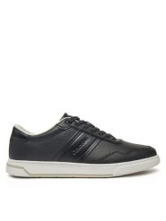 Calvin Klein Sneakersy Low Top Lace Up Logo HM0HM01653 Czarny. Czarne buty sportowe na co dzień męskie Calvin Klein, m, bez wzorów, ze skóry, bez ramiączek, bez kaptura. Za 329.99 zł.