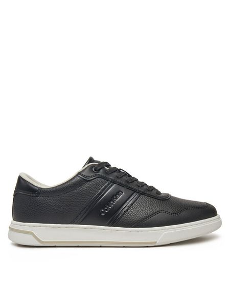 Calvin Klein Sneakersy Low Top Lace Up Logo HM0HM01653 Czarny. Czarne buty sportowe na co dzień męskie Calvin Klein, m, bez wzorów, ze skóry, bez ramiączek, bez kaptura. Za 289.99 zł.