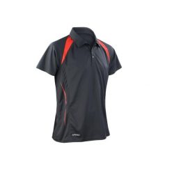 Polo dzianinowy Spiro. Czarne koszulki polo męskie SPIRO, m, bez wzorów, z dzianiny, sportowe, bez kołnierzyka, bez ramiączek. Za 167.00 zł.