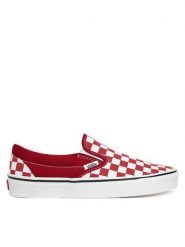 Vans Tenisówki Classic Slip On VN000DAH14A1 Czerwony. Czerwone trampki męskie Vans, bez wzorów, z materiału, bez zapięcia. Za 249.99 zł.