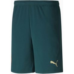 Spodenki piłkarskie PUMA Italia replika zielone/złote, S. Zielone szorty męskie Puma, z aplikacjami, z poliesteru. Za 242.99 zł.