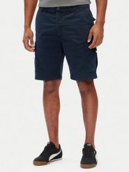 Pepe Jeans Szorty materiałowe Seasonal PM801179 Granatowy Regular Fit. Niebieskie szorty męskie Pepe Jeans, bez wzorów, z bawełny. Za 189.99 zł.
