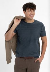 TM-ULF. Niebieskie t-shirty męskie Volcano, l, bez wzorów, z bawełny, bez kołnierzyka, bez ramiączek. Za 69.99 zł.