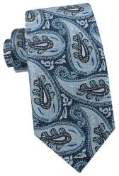 Krawat Męski - Angelo di Monti - Duże Paisley, Niebieski. Niebieskie krawaty i muchy męskie Angelo di Monti, bez wzorów, z tkaniny, eleganckie. Za 45.00 zł.