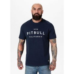 Koszulka bawełniana sportowa t-shirt dla dorosłych Garment Washed USA Cal. Białe t-shirty sportowe męskie PITBULL, m, bez wzorów, z bawełny, casualowe, bez ramiączek. Za 89.99 zł.