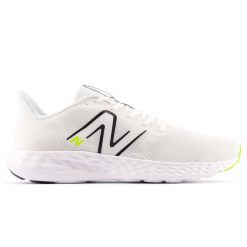 Buty męskie New Balance 411 v3 M4117SF – białe. Białe buty do biegania męskie New Balance, bez wzorów, bez zapięcia, do biegania. Za 229.99 zł.