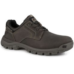 Męskie półbuty skórzane CATERPILLAR CAT THRESHOLD LOW. Szare eleganckie półbuty męskie CATerpillar, sportowe, bez obcasa, bez zapięcia. Za 319.00 zł.