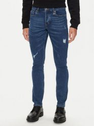 Richmond X Jeansy Trosti UMA24086JE Niebieski Slim Fit. Niebieskie jeansy męskie Richmond X, bez wzorów, z bawełny. Za 339.99 zł.
