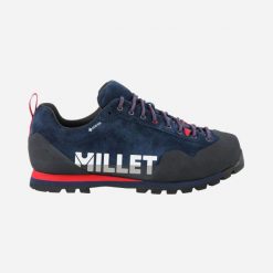 Buty turystyczne MILLET Friction Gore-Tex U Granatowy. Niebieskie buty trekkingowe męskie Millet, bez wzorów, z gore-texu, sportowe, bez obcasa, bez zapięcia. Za 899.00 zł.