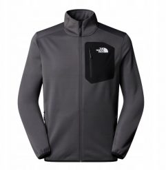 Bluza Crest FZ Anthracite Grey TNF Black THE NORTH FACE. Czarne bluzy nierozpinane męskie The North Face, m, bez wzorów, bez ramiączek, bez kaptura. Za 366.63 zł.