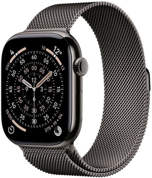 Smartwatch Apple Watch 11 GPS + Cellular 46mm Slate Titanium Milanese Loop M/L Grafitowy (MFD44MP/A). Szare zegarki smartwatch Apple. Za 3,894.00 zł.