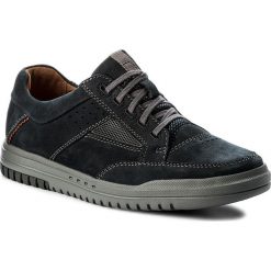 Półbuty CLARKS - Unrhombus Go 261279607 Dark Navy. Niebieskie codzienne półbuty męskie Clarks, z materiału, eleganckie. W wyprzedaży za 349.00 zł.