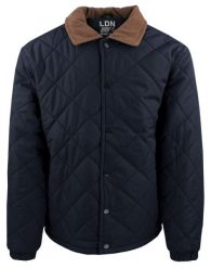 Przejściowa (Delikatnie Ocieplona) Kurtka Pikowana - Brave Soul - Granatowa. Niebieskie kurtki męskie Brave Soul, na jesień, l, bez wzorów, z materiału, bez ramiączek, bez kaptura. Za 235.00 zł.