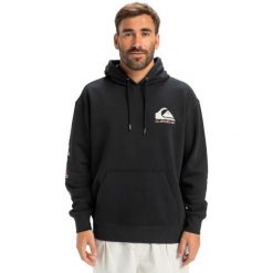 Bluza z kapturem dla Mężczyzn OMNI LOGO Czarny. Czarne bluzy nierozpinane męskie Quiksilver, m, bez wzorów, z bawełny, z kapturem. Za 299.99 zł.