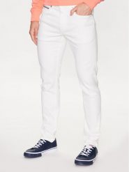 Tommy Hilfiger Jeansy Houston MW0MW31391 Biały Slim Fit. Białe jeansy męskie Tommy Hilfiger, bez wzorów, z bawełny. Za 839.99 zł.