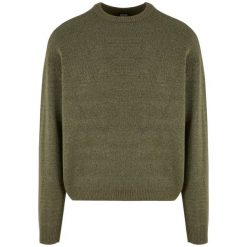 Sweter oversize Urban Classics Chunky. Zielone swetry męskie Urban Classics, bez wzorów, bez kołnierzyka, bez ramiączek. Za 221.50 zł.