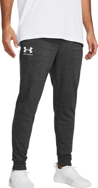 Spodnie męskie Under Armour Rival Terry Jogger szare 1380843 025 L. Szare długie spodnie sportowe męskie Under Armour, bez wzorów. Za 302.56 zł.
