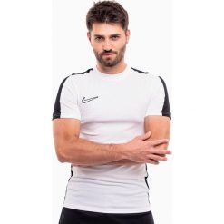 Koszulka sportowa męska Nike DF Academy 23. Białe t-shirty sportowe męskie Nike, m, bez wzorów, sportowe, bez ramiączek. Za 128.54 zł.