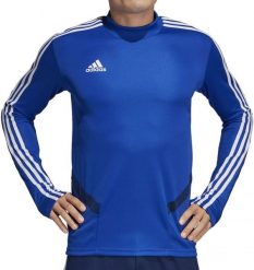 Adidas Bluza piłkarska Tiro 19 Training Top M niebieska r. XL (DT5277). Niebieskie bluzy nierozpinane męskie ADIDAS, m, bez wzorów, bez ramiączek, bez kaptura. Za 136.44 zł.