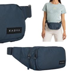 Saszetka nerka KADVA CityQuest. Niebieskie saszetki męskie KADVA, bez wzorów. Za 29.99 zł.