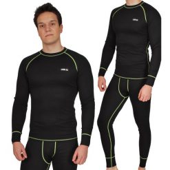 Bielizna termoaktywna męska Ice-Q Smart Man Black/Lime. Czarna bielizna termoaktywna męska ICE-Q, m, bez wzorów, bez ramiączek. W wyprzedaży za 129.99 zł.