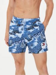 Tommy Hilfiger Szorty kąpielowe UM0UM03150 Niebieski Regular Fit. Niebieskie kąpielówki męskie Tommy Hilfiger, bez wzorów, z syntetyku. Za 329.99 zł.